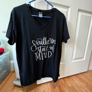 Ladies Southern State of Mind T Shirt Size 2XL Dark Grey